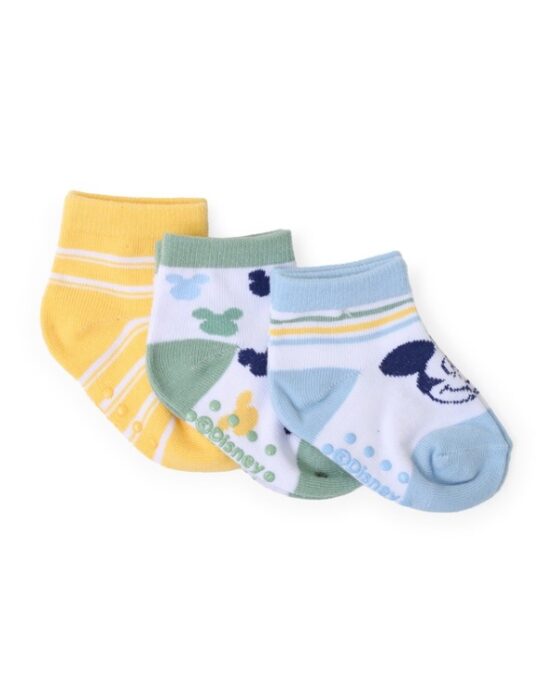 St Jacks Mickey Mouse Paquete de 3 Calcetines