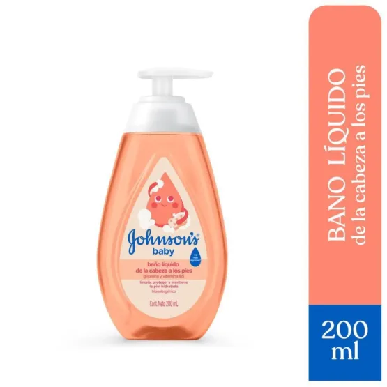 Johnson's Baby Baño Liquido De La Cabeza A Los Pies  (200ml )