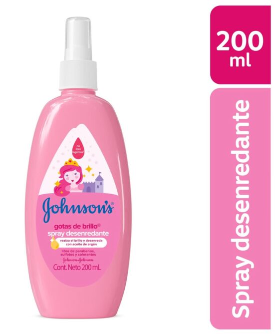 Johnson's Baby Spray Desenredante Gotas De Brillo  (200ml )