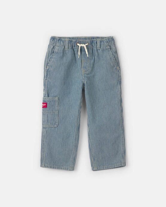 Jeans Oshkosh De Niño Pequeño Con Rayas  - Lavado claro