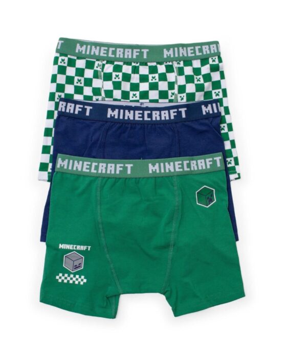 Paquete de 3 Boxers de Minecraft St Jack's