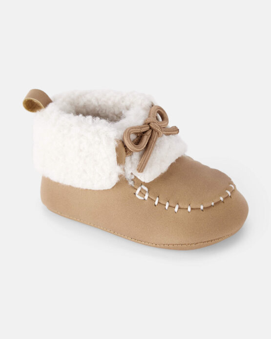 Botas Mocasín Carter's Afelpadas para Bebé Niño - Marrón