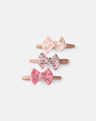 Pack De Carter's 3 Diademas Para Bebé Niña - Rosa