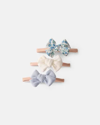 Pack De Carter's 3 Diademas Para Bebé Niña -Azul